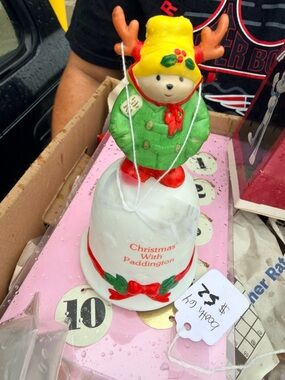 Christmas With Paddington Bell Ornament - Red, Green, Yellow